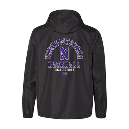 Northwestern - NCAA Baseball : Charlie Kutz - Windbreaker-1