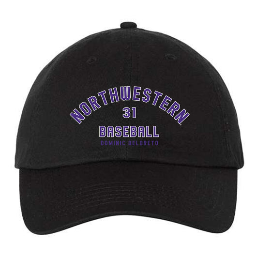 Northwestern - NCAA Baseball : Dominic DeLoreto - Dad Hat-0