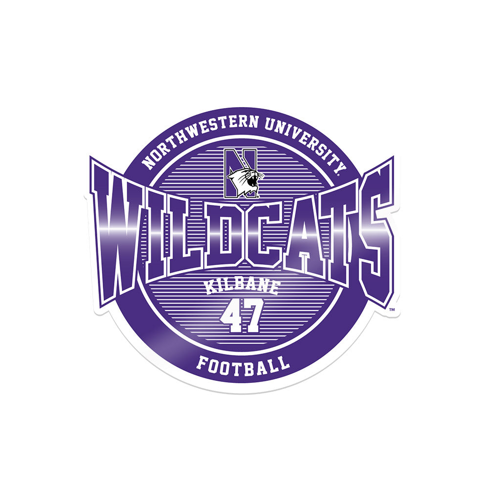Northwestern - NCAA Football : Michael Kilbane - Sticker