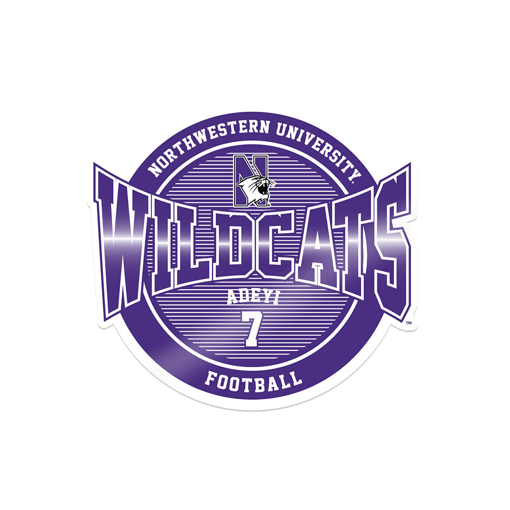 Northwestern - NCAA Football : Ore Adeyi - Sticker