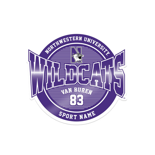 Northwestern - NCAA Football : Blake Van Buren - Sticker