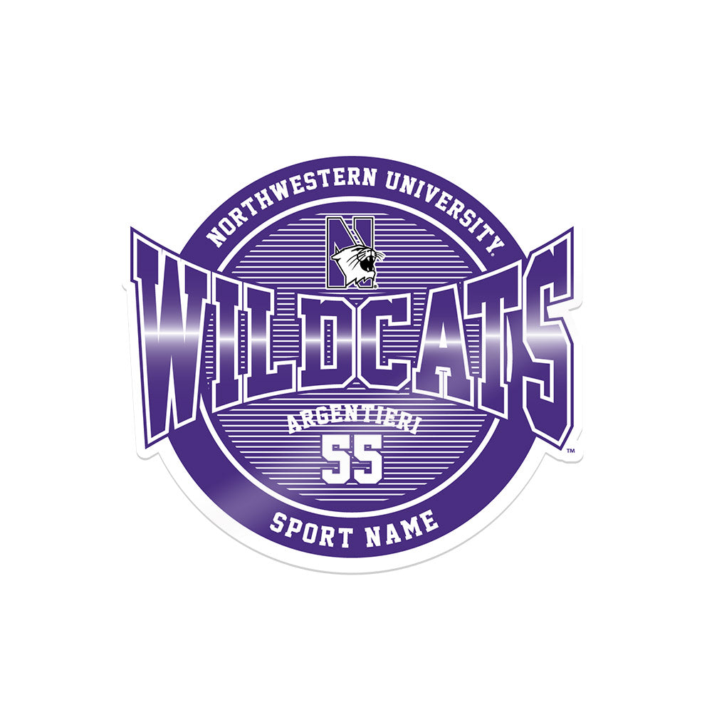 Northwestern - NCAA Women's Lacrosse : Francesca Argentieri - Sticker