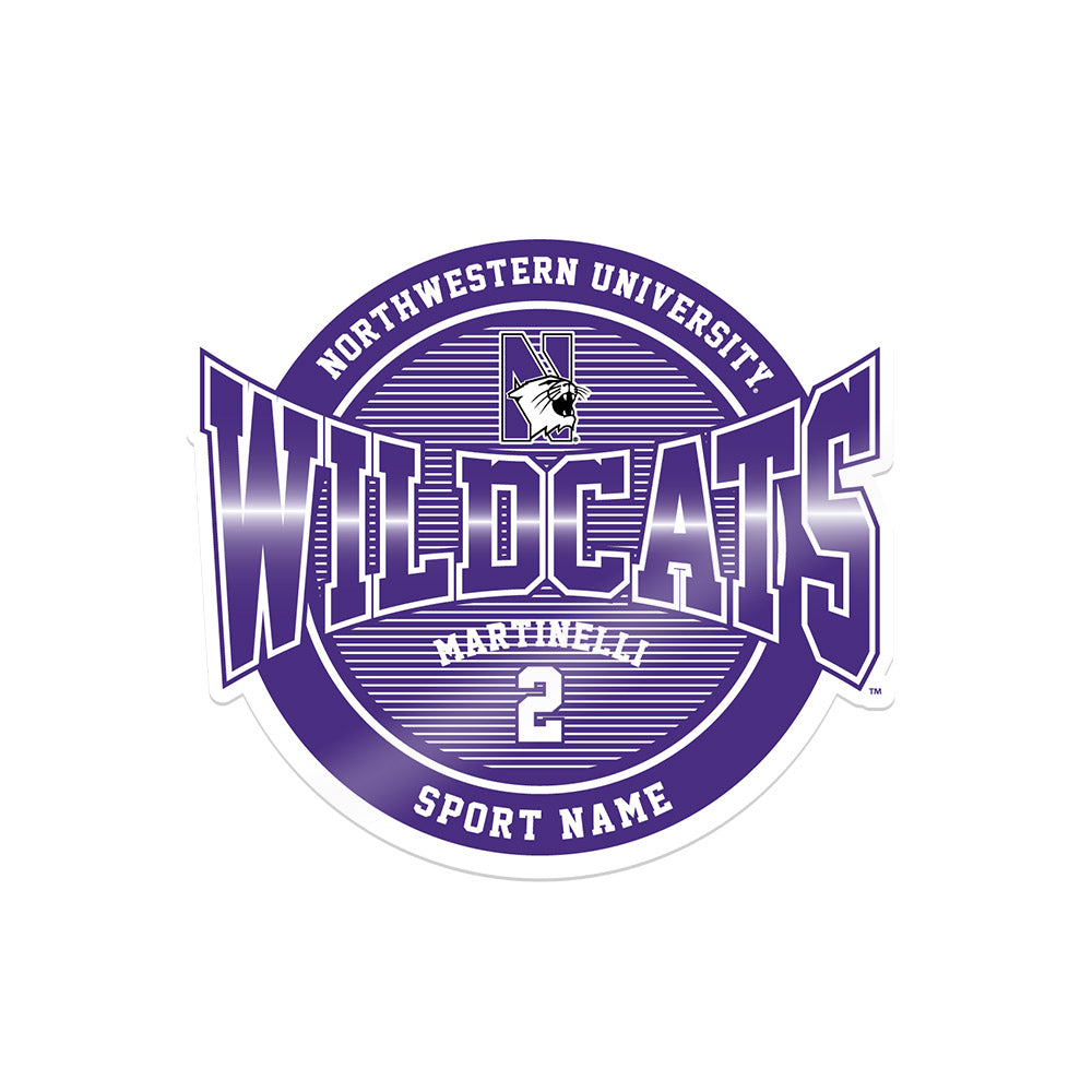 Northwestern - NCAA Men's Basketball : Nicholas Martinelli - Sticker
