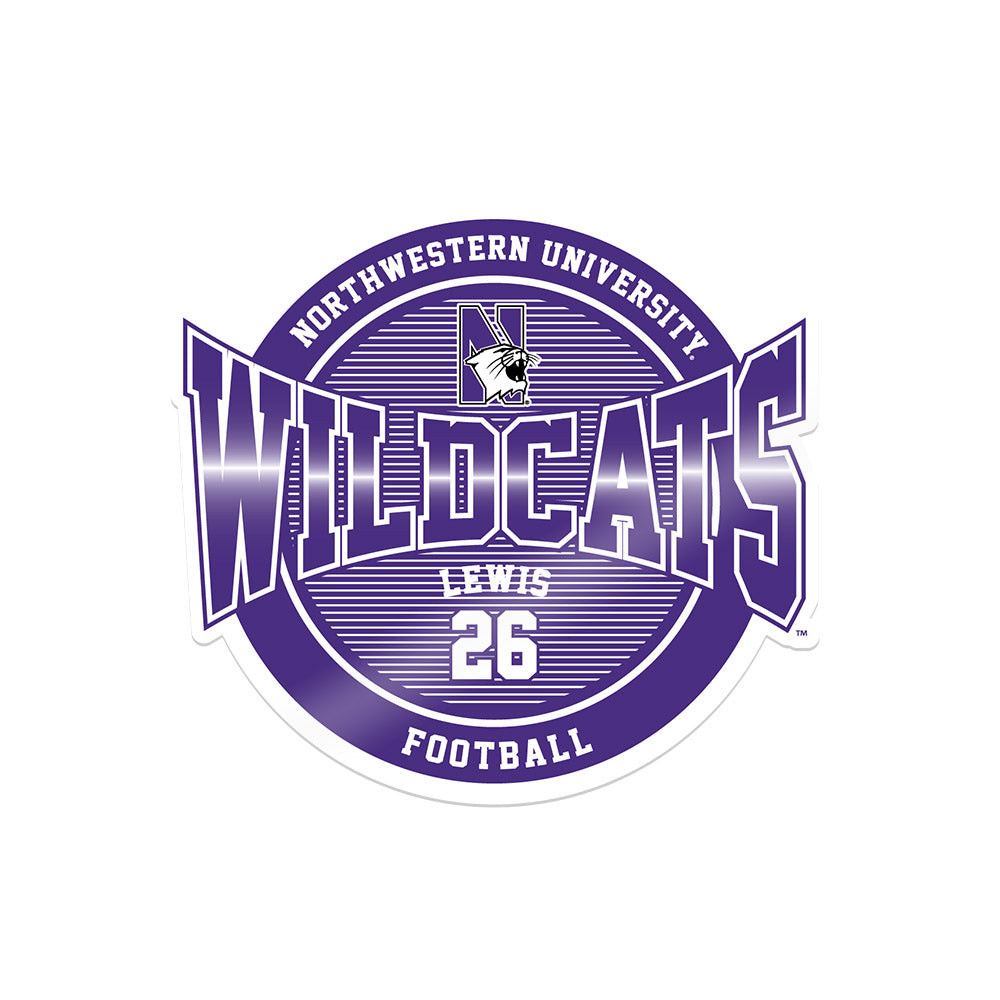Northwestern - NCAA Football : Jalen Lewis - Sticker