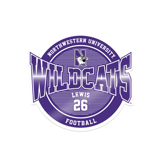 Northwestern - NCAA Football : Jalen Lewis - Sticker