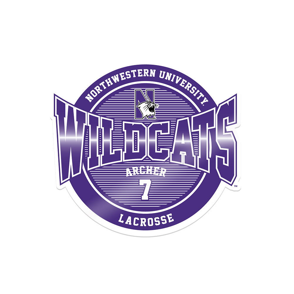 Northwestern - NCAA Women's Lacrosse : Lauren Archer - Sticker