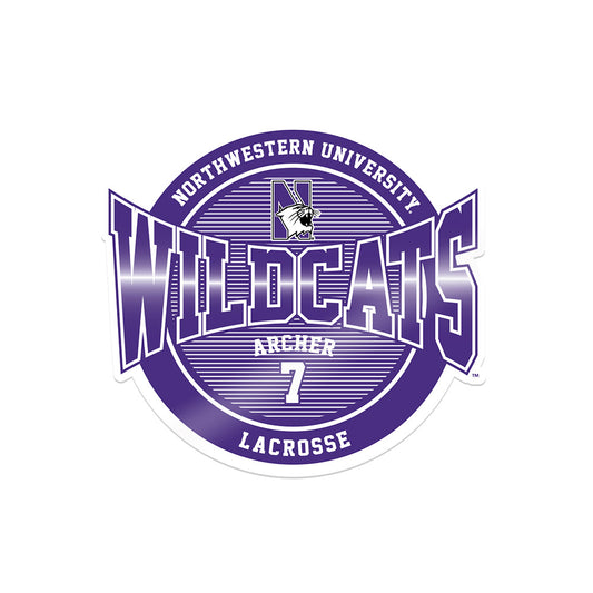Northwestern - NCAA Women's Lacrosse : Lauren Archer - Sticker