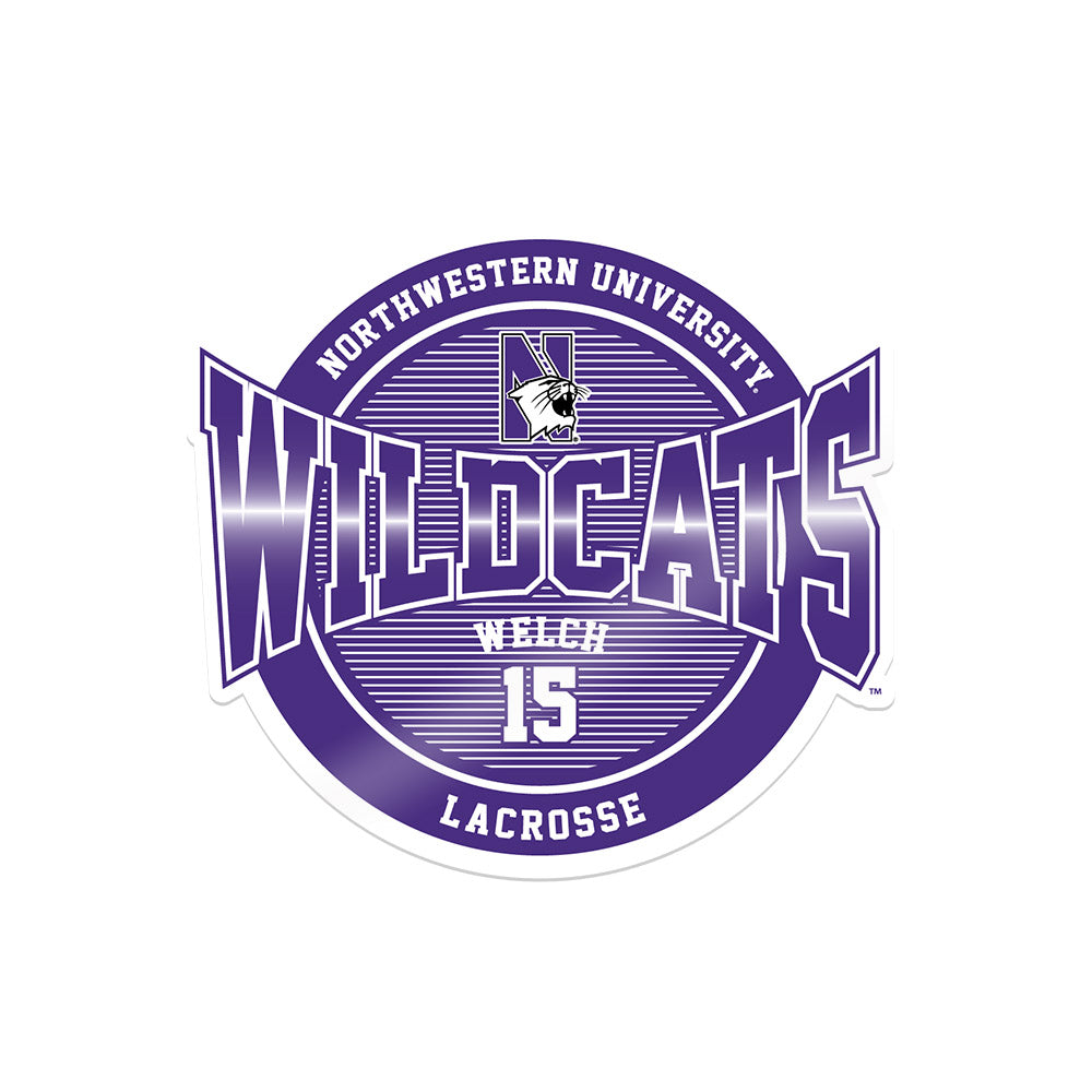 Northwestern - NCAA Women's Lacrosse : Kathryn Welch - Sticker