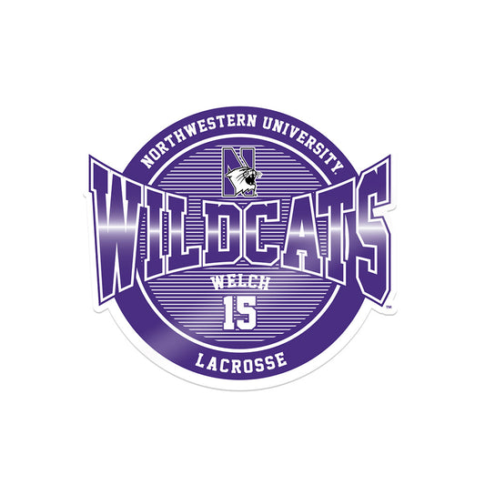 Northwestern - NCAA Women's Lacrosse : Kathryn Welch - Sticker