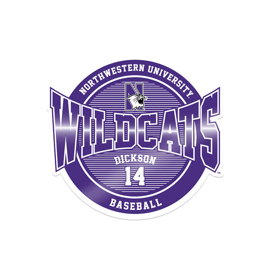 Northwestern - NCAA Baseball : Drew Dickson - Sticker