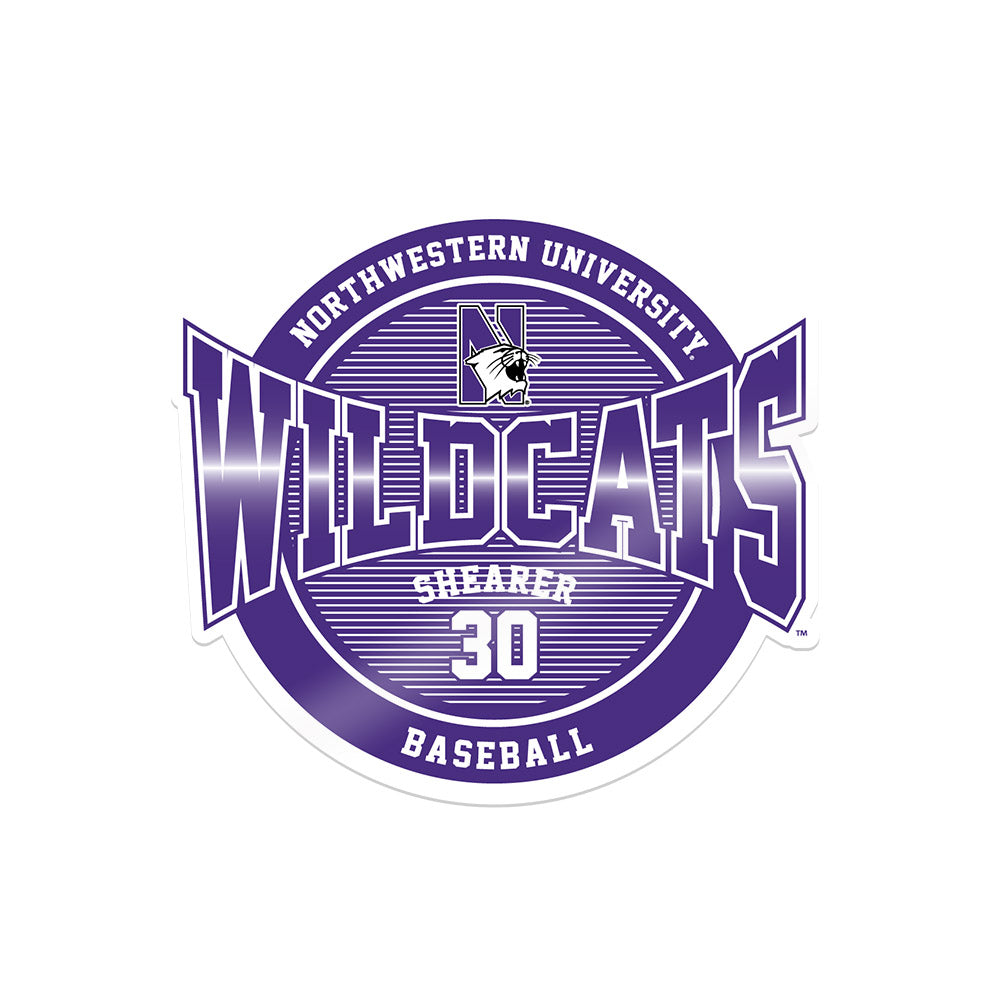 Northwestern - NCAA Baseball : Garrett Shearer - Sticker