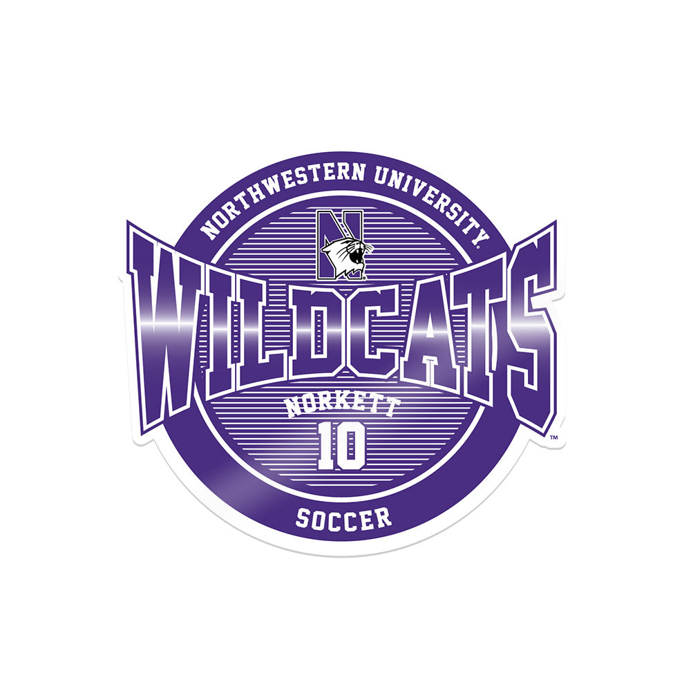 Northwestern - NCAA Women's Soccer : Megan Norkett - Sticker