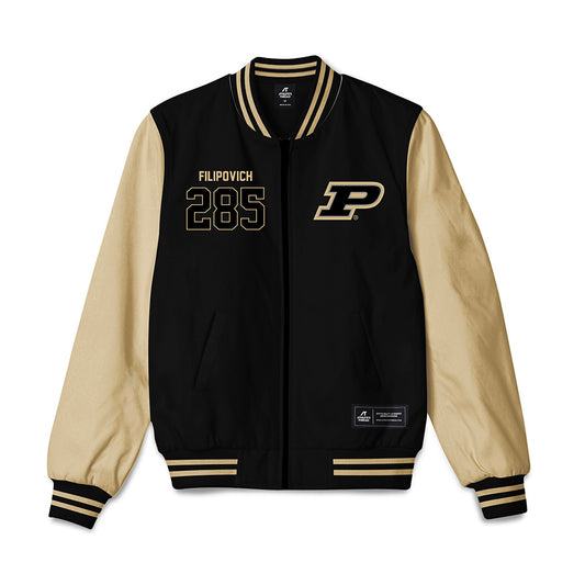 Purdue - NCAA Wrestling : Hayden Filipovich - Bomber Jacket-0