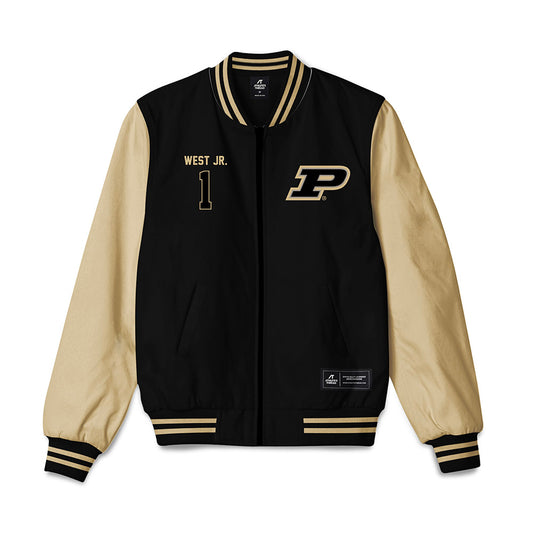 Purdue - NCAA Men's Basketball : Antione West Jr. - Bomber Jacket-0