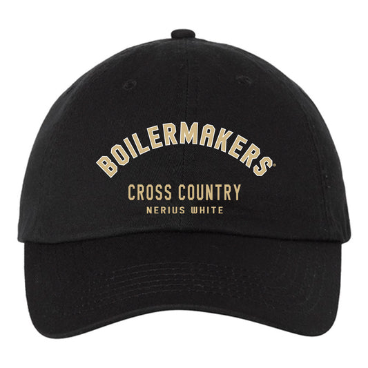 Purdue - NCAA Men's Cross Country : Nerius White - Dad Hat