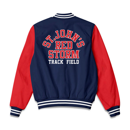 St. Johns - NCAA Women's Track & Field : Hailie Vasquez - Bomber Jacket-1