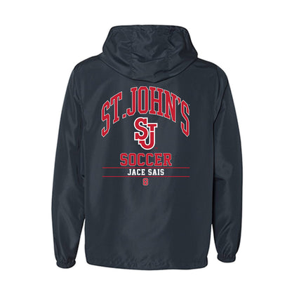 St. Johns - NCAA Men's Soccer : Jace Sais - Windbreaker-1