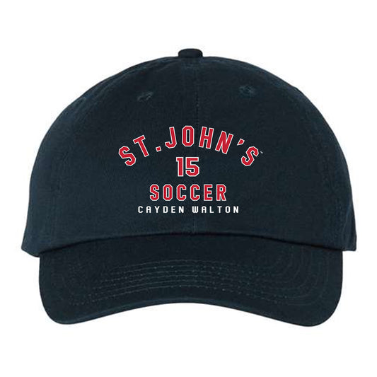 St. Johns - NCAA Men's Soccer : Cayden Walton - Dad Hat-0