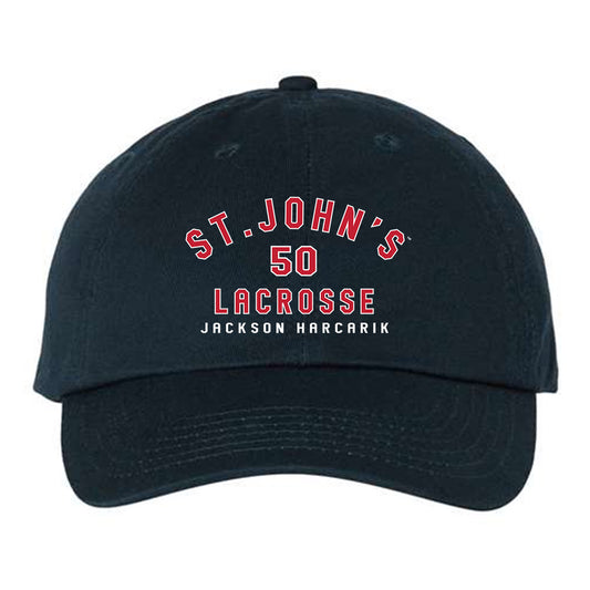 St. Johns - NCAA Men's Lacrosse : Jackson Harcarik - Dad Hat-0
