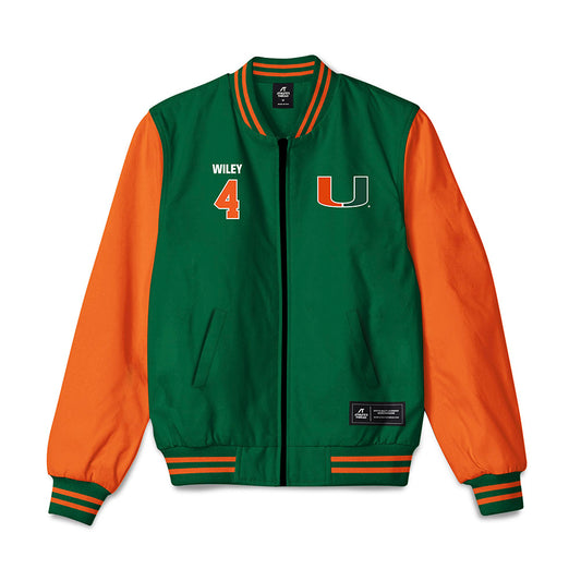 Miami - NCAA Women's Volleyball : Logan Wiley - Bomber Jacket-0