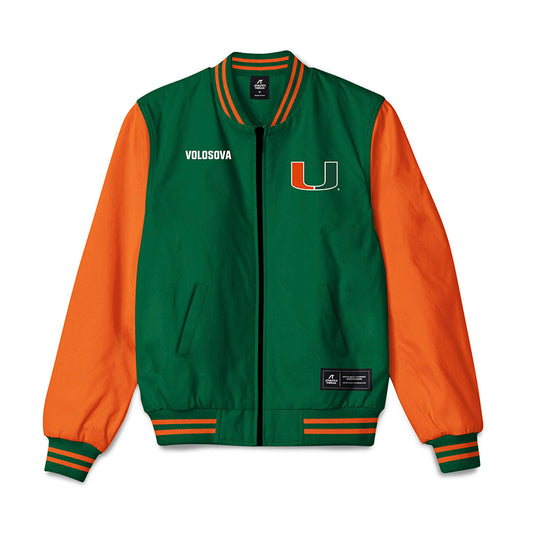 Miami - NCAA Women's Tennis : Daria Volosova - Bomber Jacket-0