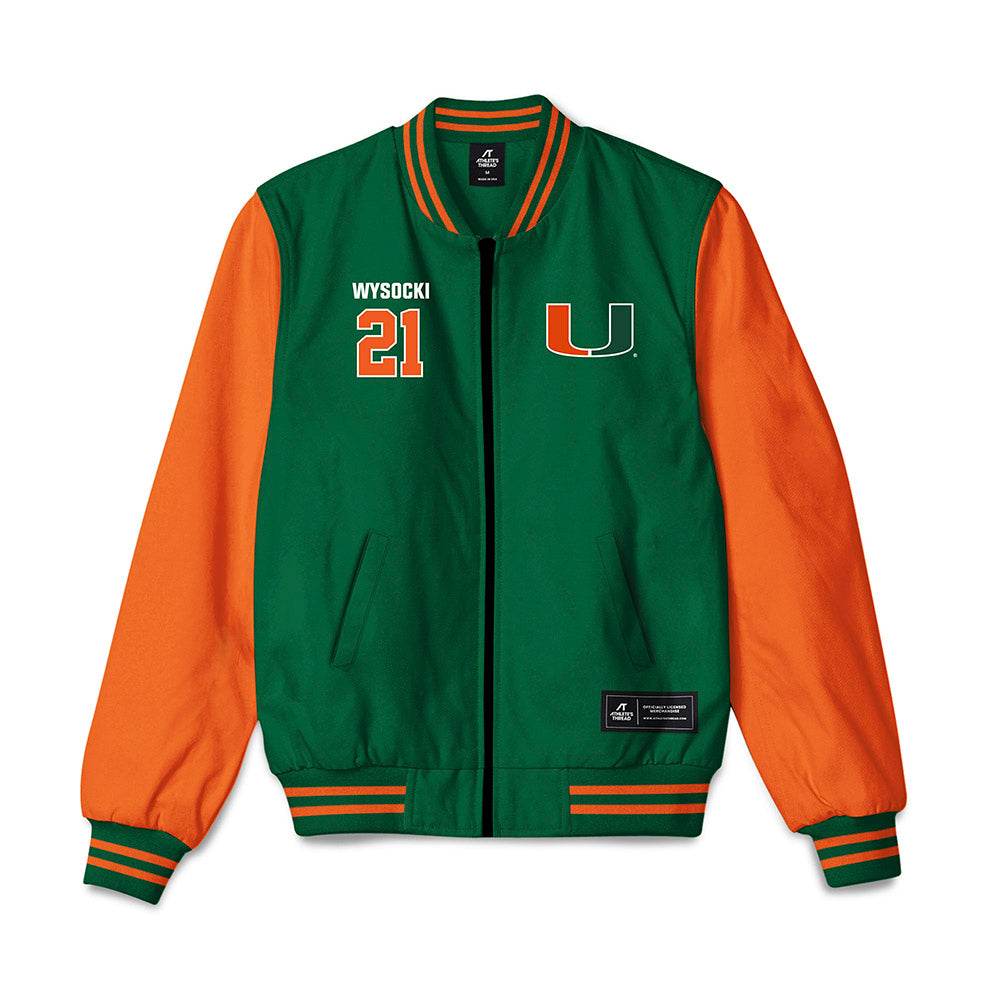 Miami - NCAA Women's Soccer : Carlie Wysocki - Bomber Jacket-0