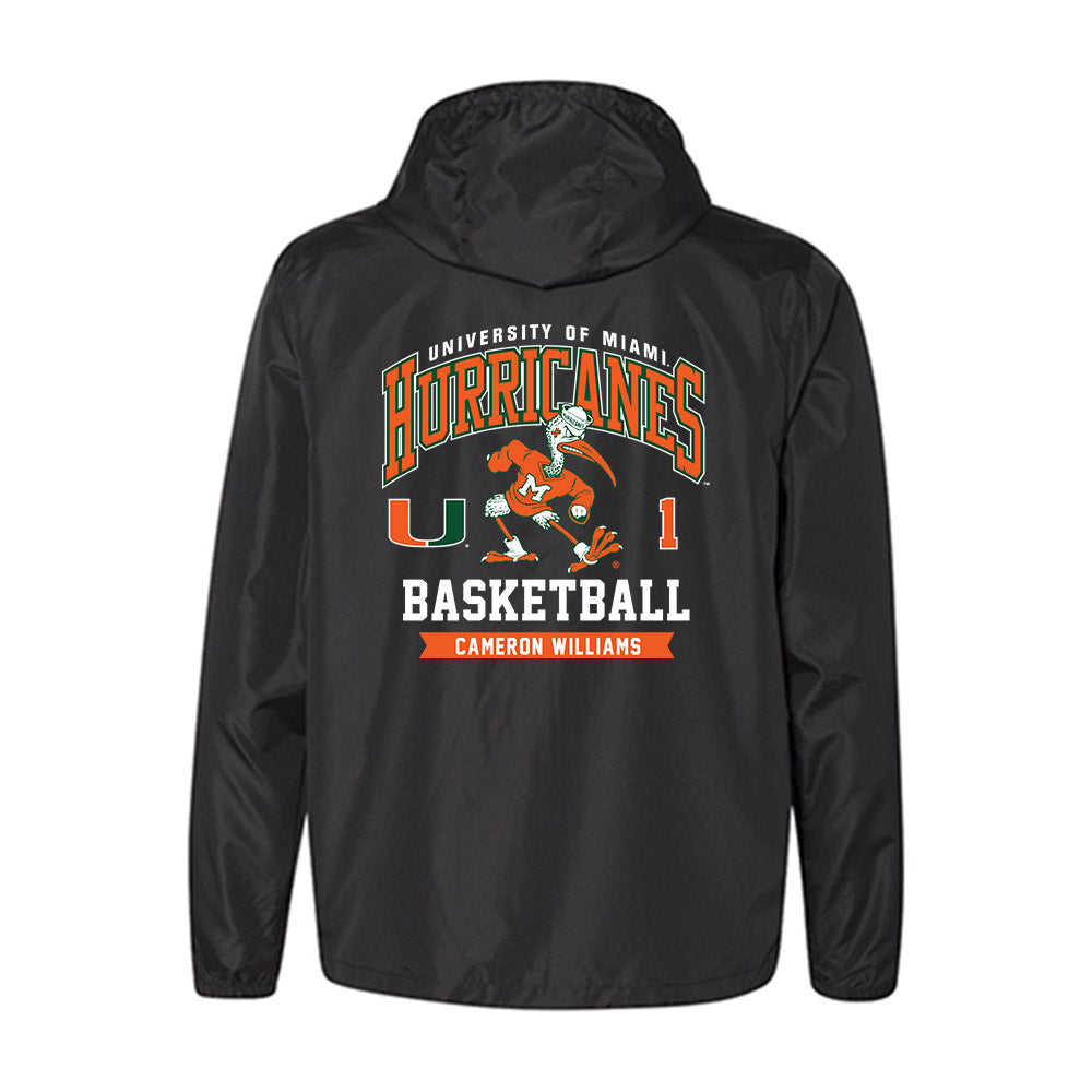 Miami - NCAA Women's Basketball : Cameron Williams - Windbreaker-1