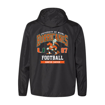 Miami - NCAA Football : Hunter Carver - Windbreaker-1