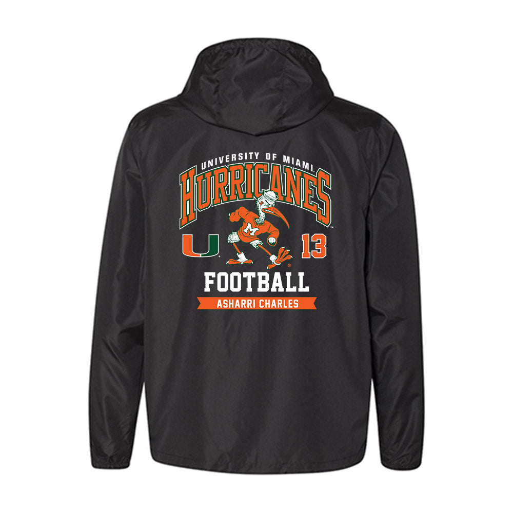 Miami - NCAA Football : Asharri Charles - Windbreaker-1