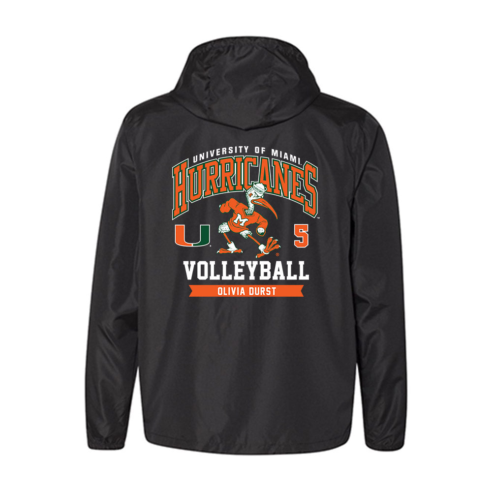 Miami - NCAA Women's Volleyball : Olivia Durst - Windbreaker-1