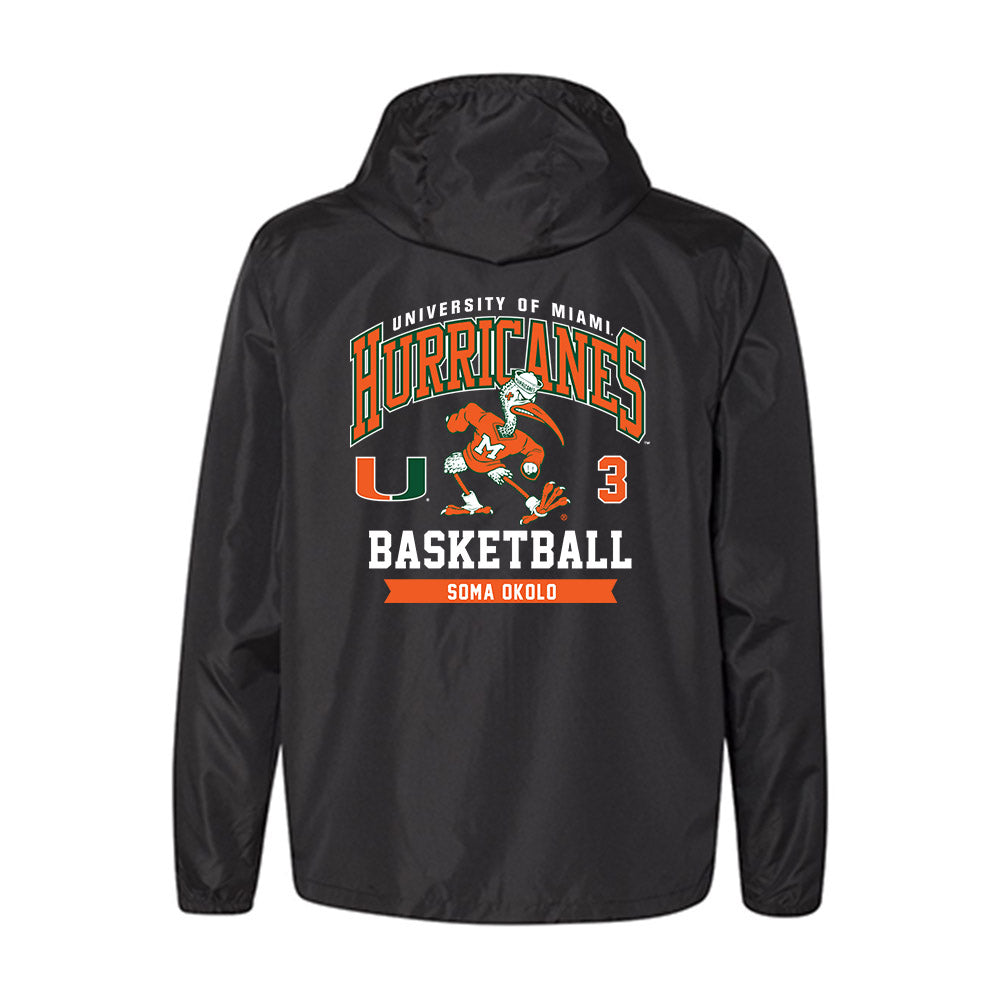 Miami - NCAA Women's Basketball : Soma Okolo - Windbreaker-1