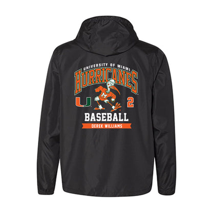 Miami - NCAA Baseball : Derek Williams - Windbreaker-1