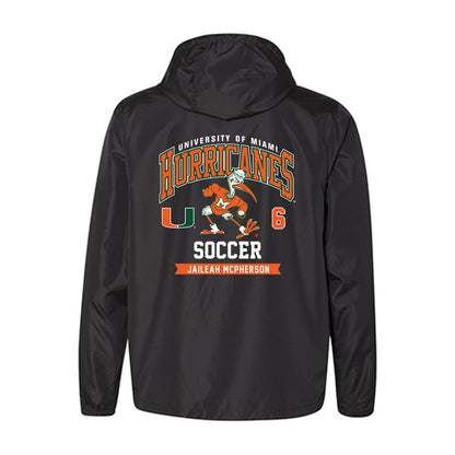 Miami - NCAA Women's Soccer : Jaileah Mcpherson - Windbreaker-1