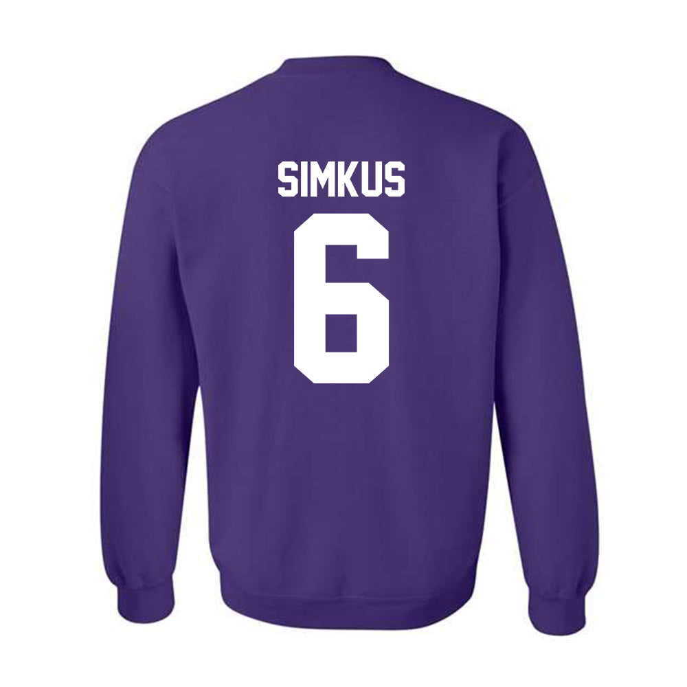 Northwestern - NCAA Women's Volleyball : Bella Simkus - Classic Shersey Crewneck Sweatshirt-1