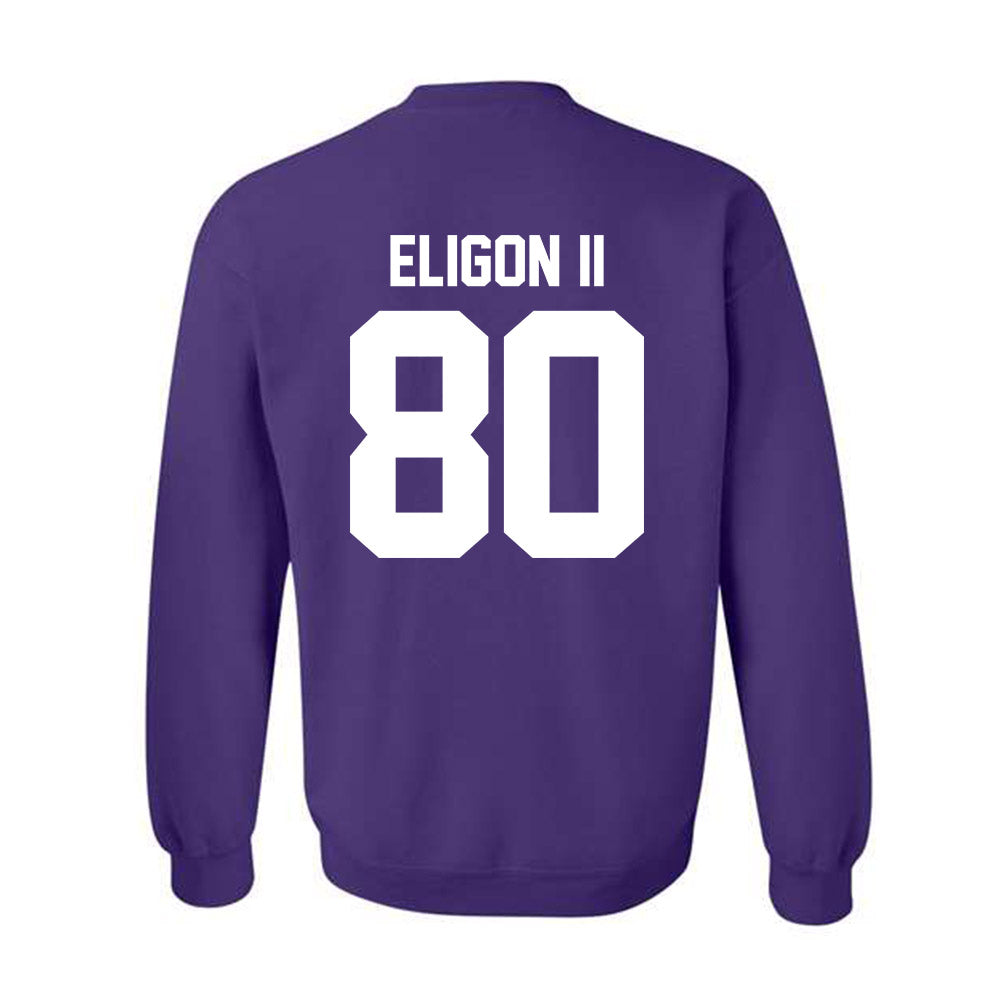 Northwestern - NCAA Football : Hayden Eligon II - Classic Shersey Crewneck Sweatshirt-1
