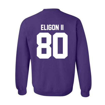 Northwestern - NCAA Football : Hayden Eligon II - Classic Shersey Crewneck Sweatshirt-1