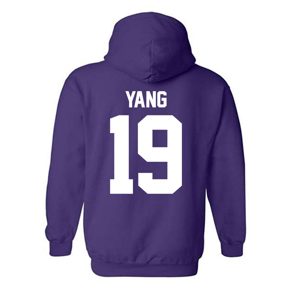 Northwestern - NCAA Baseball : Jake Yang - Classic Shersey Hooded Sweatshirt-1