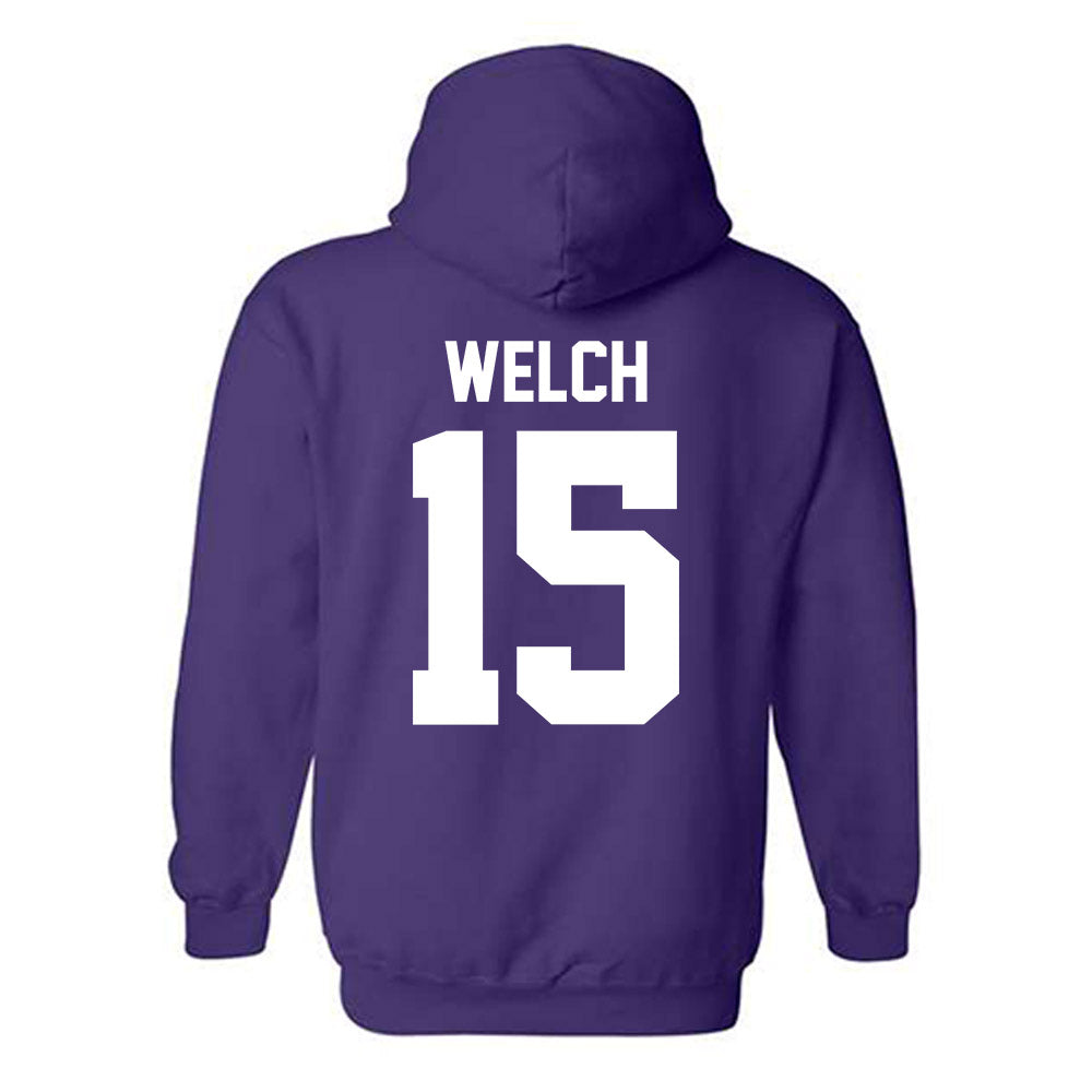 Northwestern - NCAA Women's Lacrosse : Kathryn Welch - Classic Shersey Hooded Sweatshirt-1