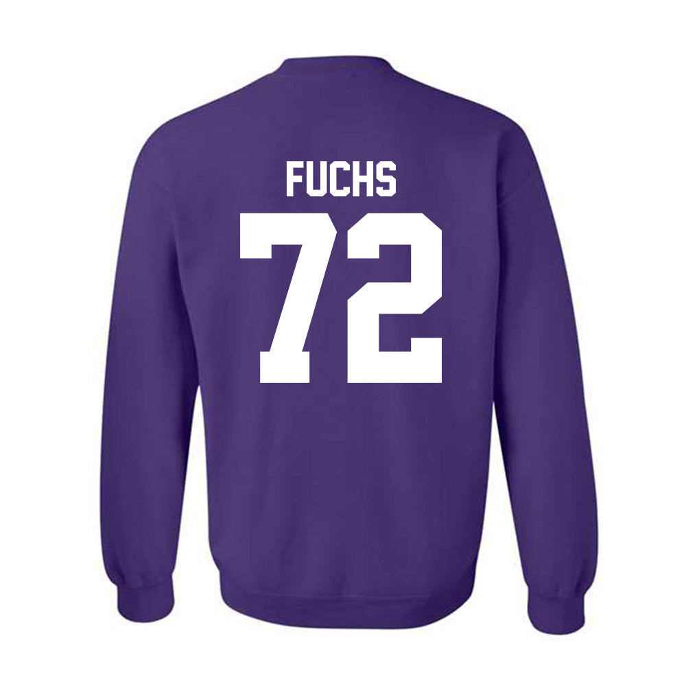Northwestern - NCAA Football : Jack Fuchs - Classic Shersey Crewneck Sweatshirt-1