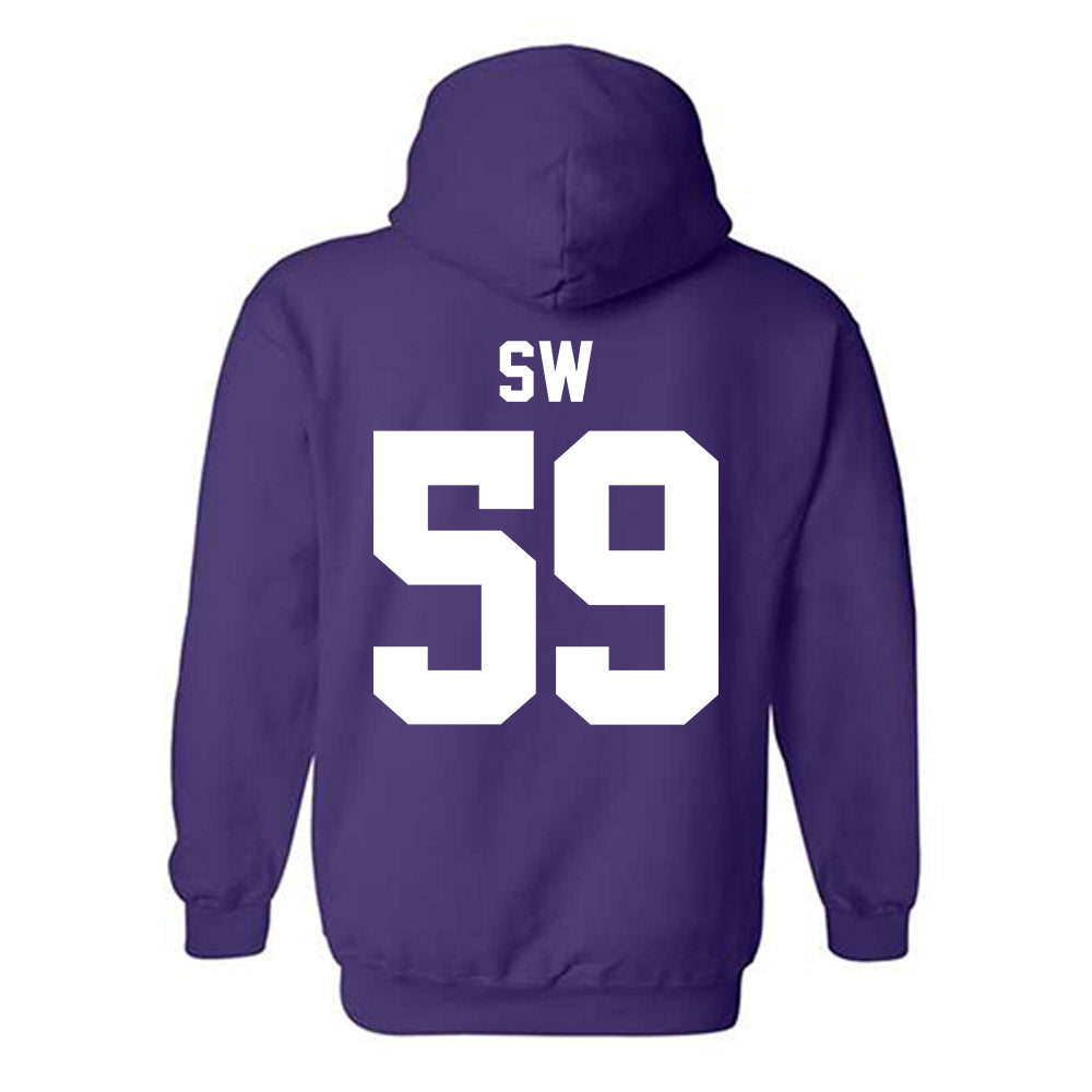 Northwestern - NCAA Football : Glory SW - Classic Shersey Hooded Sweatshirt-1