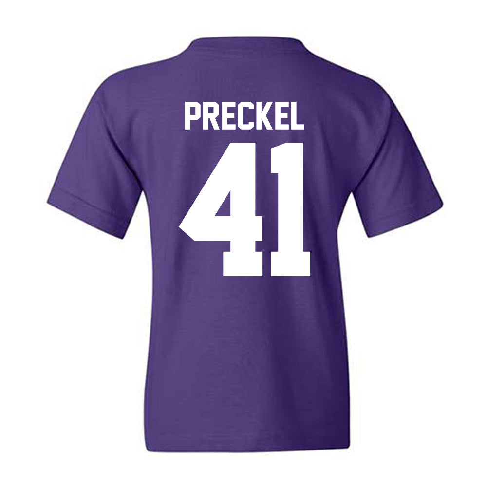 Northwestern - NCAA Football : Robby Preckel - Classic Shersey Youth T-Shirt-1