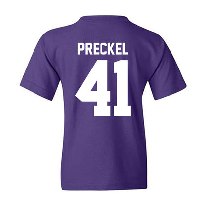 Northwestern - NCAA Football : Robby Preckel - Classic Shersey Youth T-Shirt-1