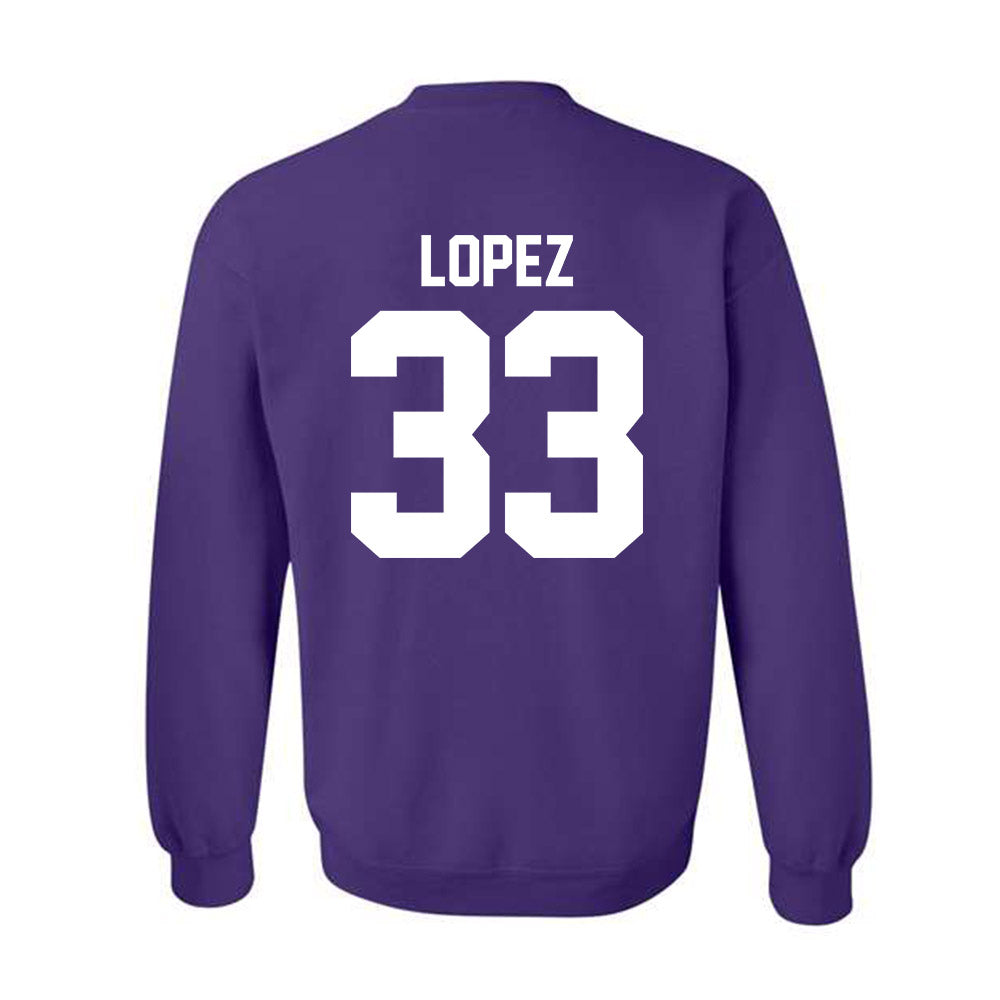 Northwestern - NCAA Women's Basketball : Amparo Lopez - Classic Shersey Crewneck Sweatshirt-1