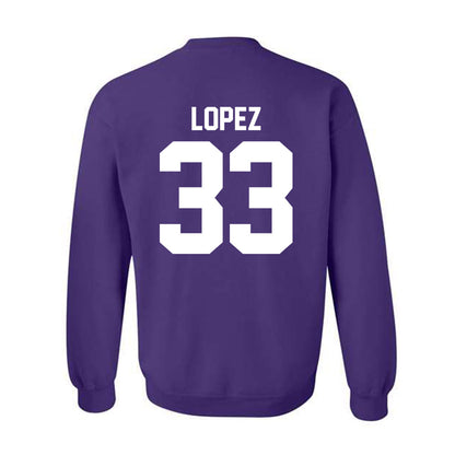 Northwestern - NCAA Women's Basketball : Amparo Lopez - Classic Shersey Crewneck Sweatshirt-1