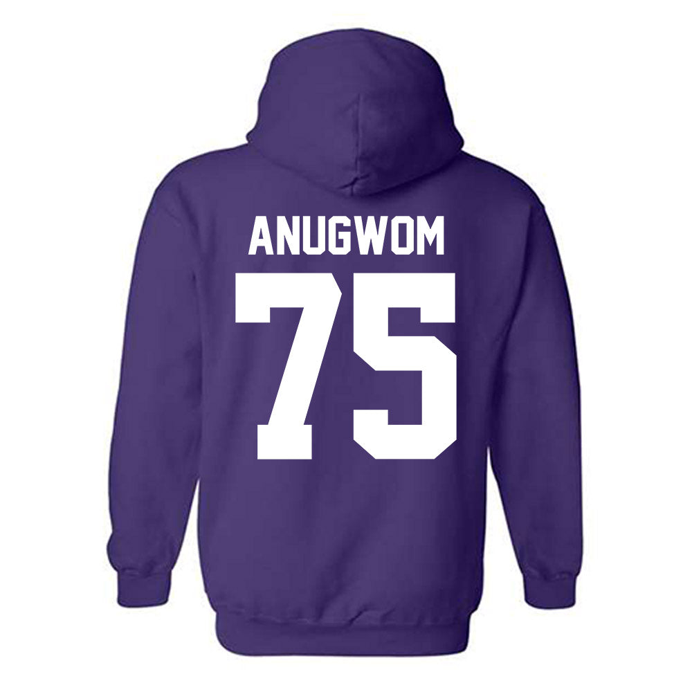 Northwestern - NCAA Football : Arkel Anugwom - Classic Shersey Hooded Sweatshirt-1