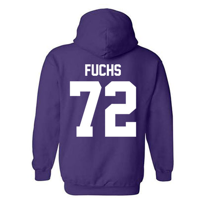 Northwestern - NCAA Football : Jack Fuchs - Classic Shersey Hooded Sweatshirt-1