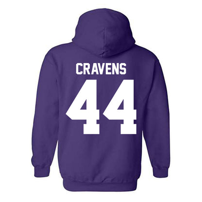 Northwestern - NCAA Baseball : Colton Cravens - Classic Shersey Hooded Sweatshirt-1
