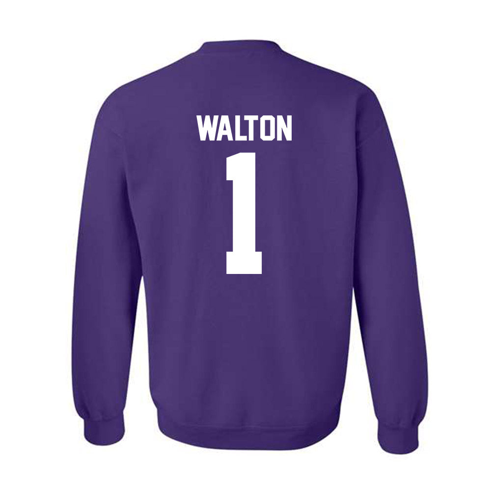 Northwestern - NCAA Women's Basketball : Xamiya Walton - Classic Shersey Crewneck Sweatshirt-1