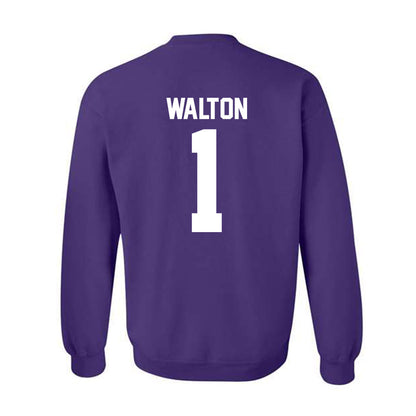 Northwestern - NCAA Women's Basketball : Xamiya Walton - Classic Shersey Crewneck Sweatshirt-1