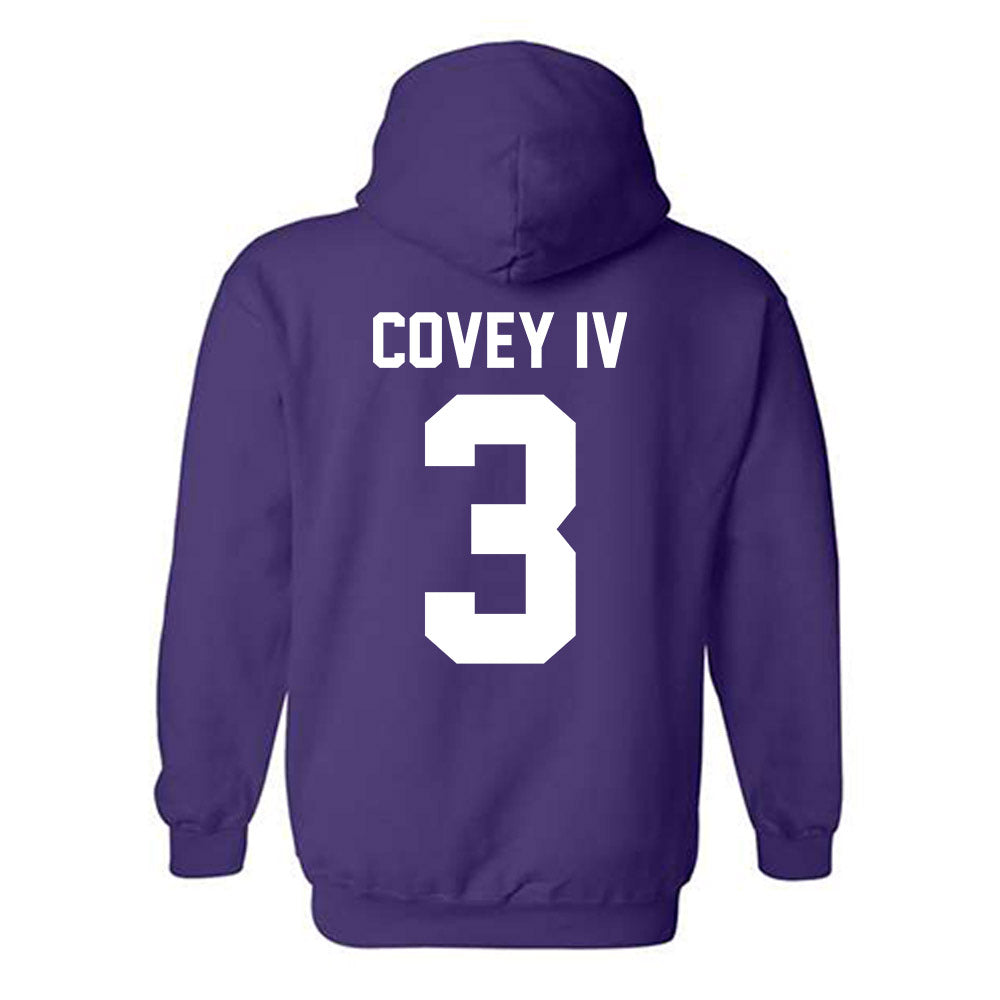 Northwestern - NCAA Football : Frank Covey IV - Classic Shersey Hooded Sweatshirt-1